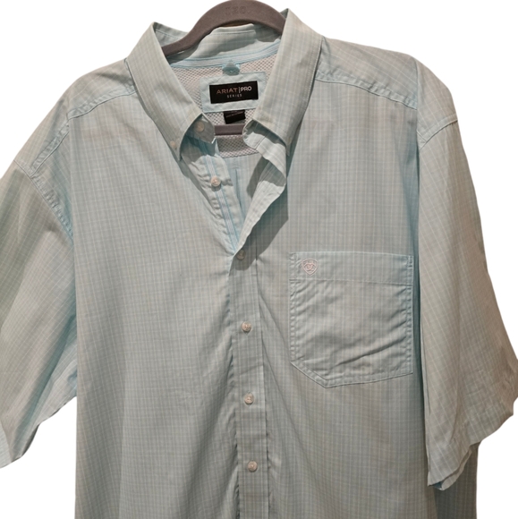 Ariat Pro Short Sleeve Button Down Shirt. Size 2XLT - Picture 2 of 9